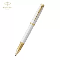 派克(PARKER)签字笔商务办公送礼 学生练字 IM明镜白金夹宝珠笔
