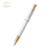 派克 (PARKER)钢笔签字笔 商务办公送礼 男女学生钢笔 IM明镜白金夹墨水笔