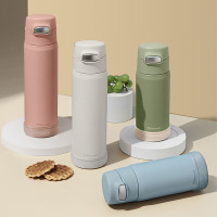 孔雀(Peacock) 316不锈钢大容量吸管保温杯高颜值 DPA-55 粉色550ml