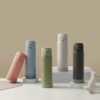 孔雀(Peacock) 大容量不锈钢保温杯便携保冷水杯 DPW-40 粉色400ml