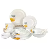 康宁冰萃玲珑 金银杏餐具CB-BSYX28/KZ/LS28件套/套