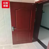 红心单身公寓单门木质油漆门