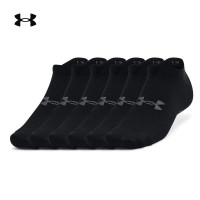 安德玛UA 男子女子短袜跑步健身训练船袜运动袜6双装 S