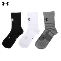 安德玛(Under Armour)UA袜子男袜女袜23春季新款跑步训练运动袜长袜