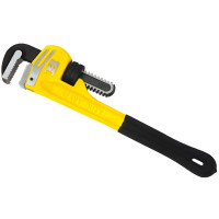 波斯(BoSi) 轻型水管钳重型圆管钳伸缩钳手虎钳管子水暖扳手 重型管子钳(沾塑柄)12英寸 BS236912