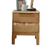 鑫星奈XXN4030705实木床头柜简约床边柜子收纳柜储物柜 双抽款