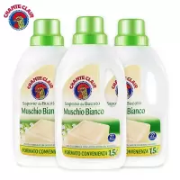大公鸡管家chanteclair液态洗衣皂白苔香1500ml*3瓶装