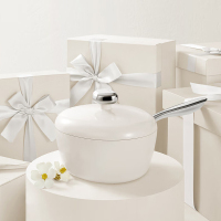 温仑山鹅卵石不粘奶锅-白玉兰20cm VE007