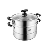 爱仕达(ASD))蒸锅不锈钢蒸锅煮汤锅一锅多用 明火电磁通用 26CM JX1526