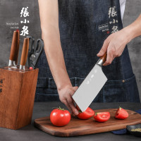 张小泉 鬼冢·虎系列套刀六件套 D31410100 家用套装刀具六件套厨房套刀切片刀切菜刀斩骨实木刀座