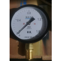 上海减压器厂 耐震压力表 φ100(0-25)Mpa轴向带边偏轴M20*1.5 <1块>(货期35天左右)