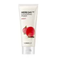 菲诗小铺(The Face Shop) 草本洗面奶清洁泡沫洁面乳洁面膏 水蜜桃洗面奶170g(水润柔滑)