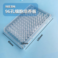 稀释板细菌真菌细胞培养生物实验聚苯材质刻度清晰细胞培养板酶标板菌体稀释板培养皿板 96孔无盖款