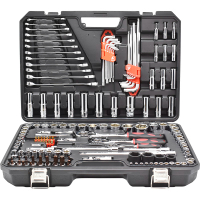 卡夫威尔汽修组套工具箱套装棘轮套筒 扳手汽修汽保随车工具6.3mm+10mm+12.5mm155件套 SS9155A01