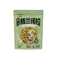 欧扎克格兰诺拉超薄烘焙麦片即食代餐饱腹干吃280克0.3mm超薄烘焙麦片抹茶甘蓝味*2