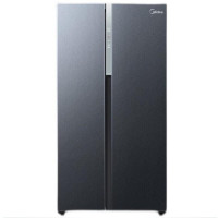 美的冰箱 对开门急速净味 601升大容量超薄电冰箱 多维智能全变频 BCD-601WKGPZMB墨兰灰Z
