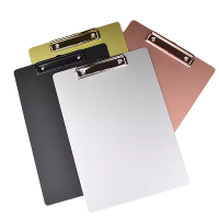 迅迈 铝合金文件夹板A4写字板签字板餐厅酒店办公料金属资料夹文具垫板