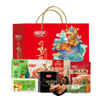 雨润 熟食 五福润食大礼包[五香猪蹄150g 沪式叉烧160g 叫花鸡300g 金陵原汁牛肉200g 肘花火腿260g]