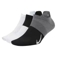 耐克NIKE短袜女训练袜子三联包LIGHTWEIGHT运动袜 L