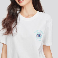 斯凯奇(SKECHERS)短袖男装女装 24夏新款运动服跑步健身训练半袖透气休闲圆领T恤衫