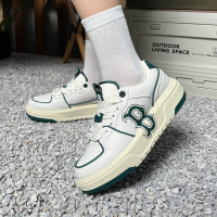 美职棒(MLB)男女同款厚底休闲鞋 潮流时尚情侣板鞋时尚学长鞋透气小白鞋子