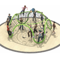 远波 定制户外大型攀爬网小区幼儿园公园儿童游乐设施 5*2米带4秋千(定制联系客户经理)