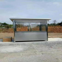 优位不锈钢岗亭保安亭户外门卫值 1.2*1.5*2.4米