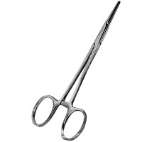 直头18cm手术室器械不锈钢手术夹子持针器组织钳拔罐钳血管钳医用实验外科练习工具
