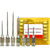 兽用304不锈钢针头12支装猪用针头注射器针头 14号14*20(100支/盒)