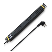 大 唐 保 镖 PDU机柜插座 8位10A 2500W 防雷电源插排 HP6606