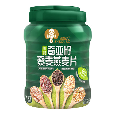 穗格氏 奇亚籽藜麦燕麦片750g/罐