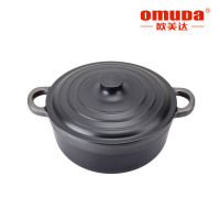欧美达(Omuda) 铸造炖汤锅煲仔砂锅无涂层汤锅节能铸造锅 OB7820-B 20CM煲仔锅