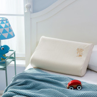 罗莱 泰国进口儿童呵乳胶枕 单个小熊绣花儿童乳胶枕头