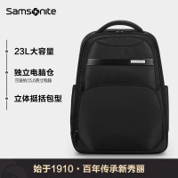 新秀丽samsonite电脑包双肩包男女背包旅行包果笔记本电脑包 13.3英寸 BP2黑色