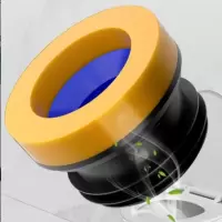 马桶法兰密封圈防臭防漏水加厚胶圈垫圈通用型下水坐便器配件-[经典五代]防臭密封圈黄油胶材质(90mm-110mm通用)