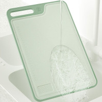 康巴赫(KBH) 双面菜板分食谷物纤维砧板家用厨房案板水果蔬菜板切肉板骨菜板 菜板大号[40cm×27cm]