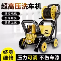 洗车机220V便携式家用大功率压水泵水枪物业小型清洗机-不锈钢/1800瓦/220V/110公斤/家用基础款/20钢丝管