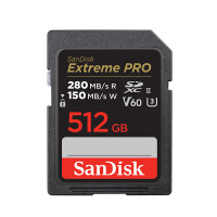 闪迪(SanDisk)512GBSD存储卡U3C106K数码相机内存卡读速280MBs写速150MBs支持V60高清视频