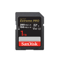 闪迪(SanDisk)1TBSD存储卡U3C106K数码相机内存卡读速280MBs写速150MBs支持V60高清视频畅快