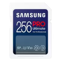 三星(SAMSUNG)256GBSD存储卡UltimateU3V304K超高清拍摄相机内存卡sd卡大卡读速200MBs写