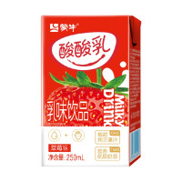 蒙牛酸酸乳草莓味乳味饮品250ml×24盒 f