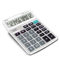 得力(DELI)153212位计算器白色