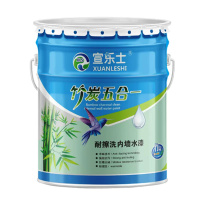 宣乐士 环保竹炭净味内墙乳胶漆室内油漆水性涂料 20KG-灰色