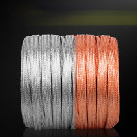 公牛 铜编织带接地线镀锡铜编织带国际扁铜线[12平方]国标1米