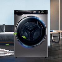 海尔(Haier)全自动洗衣机10公斤滚筒家用大容量滚筒洗衣机TD130V806MIT