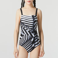 速比涛(Speedo)女装 运动泳衣潮流泳池游泳比赛训练舒适透气时尚温泉连体泳衣