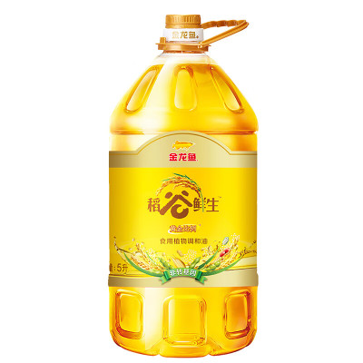 金龙鱼 稻谷鲜生食用植物调和油(非转基因)5L/桶