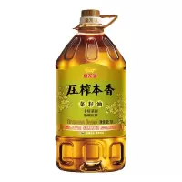 金龙鱼 炒菜油家用大桶装压榨本香菜籽油5L/桶