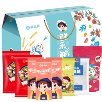 鲜禾鲜清凉一夏D款1850g 防暑降温大礼包D 八宝米/黑苦荞/绿豆百合/燕麦片/花果茶/桂圆/银耳