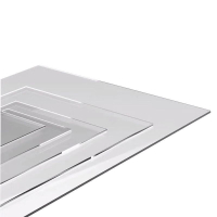 JUBKJ 五金耗材透明有机玻璃板厚2mm宽1米长20米阳光板采光板玻璃